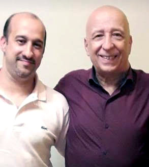 Aldo junto a su hijo Bruno, continuador de su cartera.