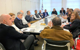 Reunión en su sede con las cámaras del sector asegurador de riesgos patrimoniales.